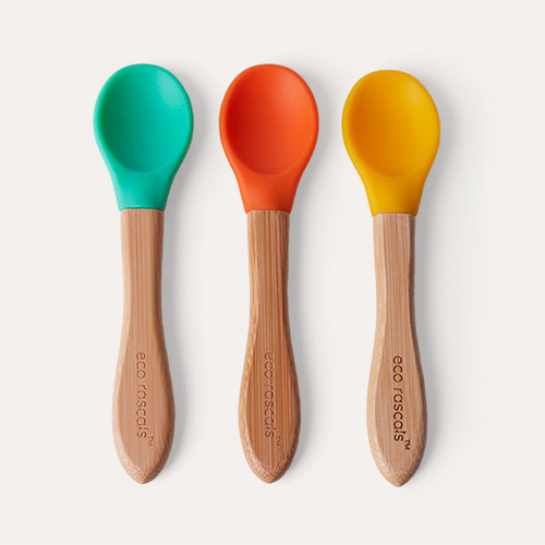 Green/ Orange/ Yellow eco rascals 3-Pack Bamboo Spoons