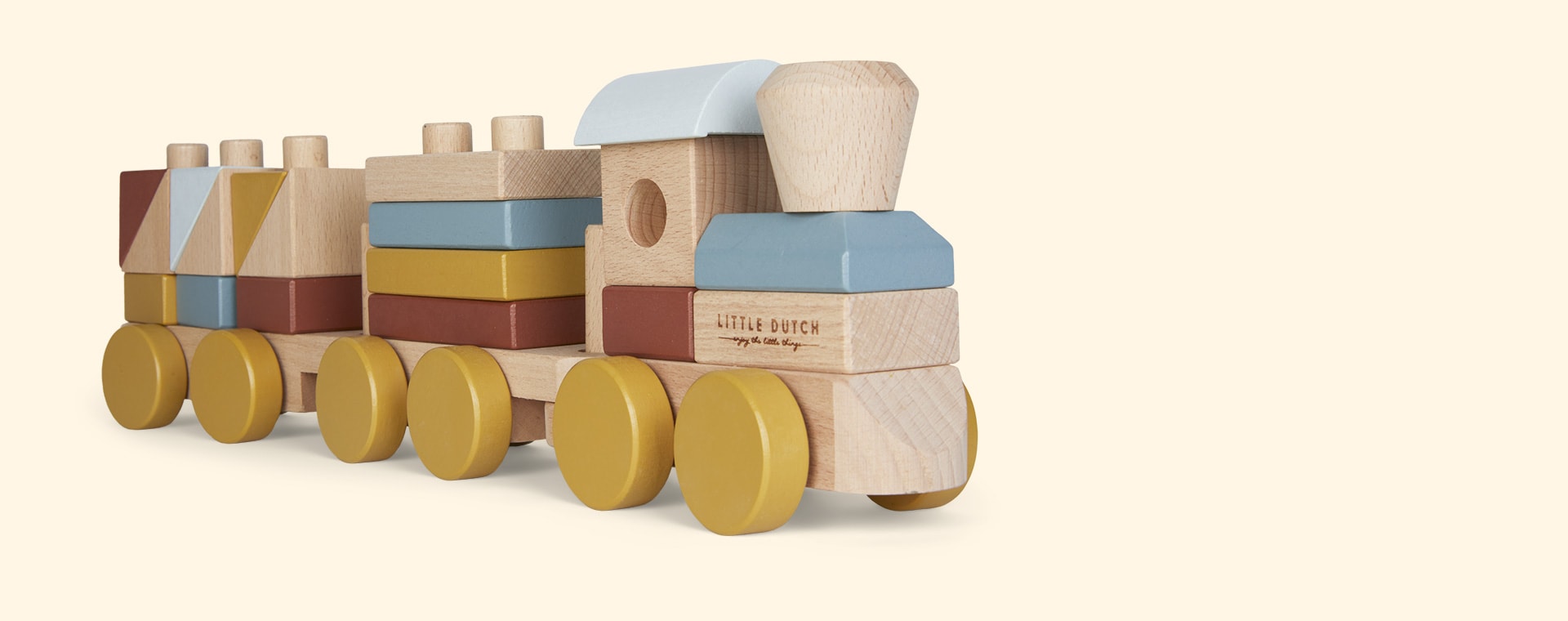 Multi Little Dutch Wooden Stacking Train