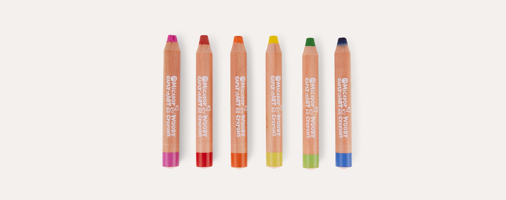 Multi Micador Early stART Woody Crayons 6 Pack