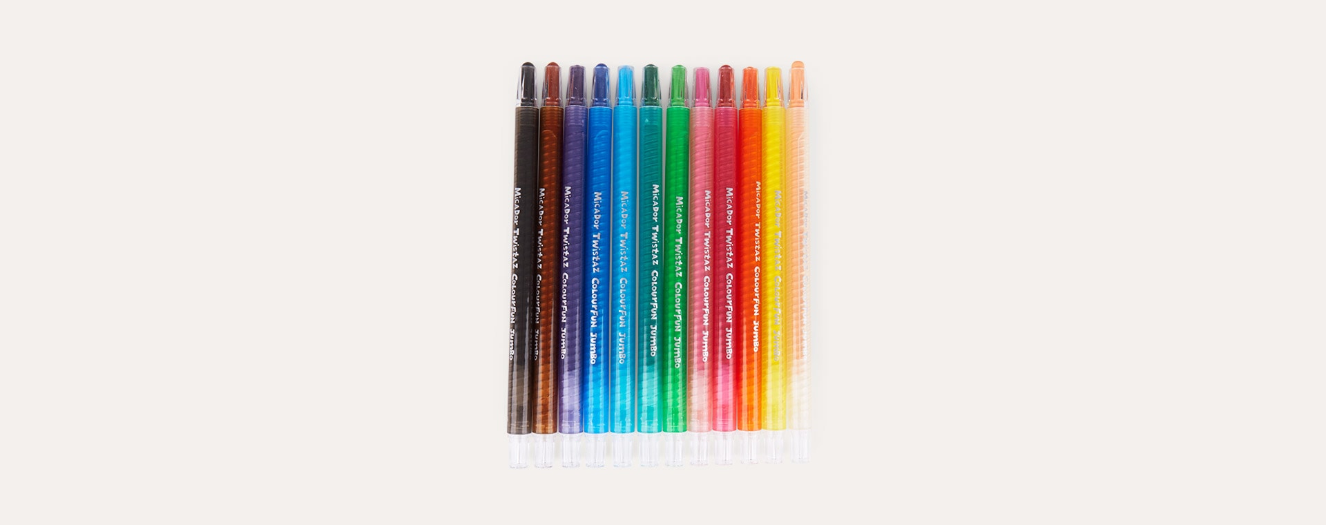Multi Micador Micador Junior Twistaz Jumbo Crayons 12 Pack