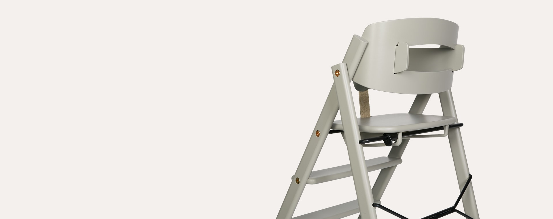 Grey KAOS Klapp Foldable Highchair With Safety Rail