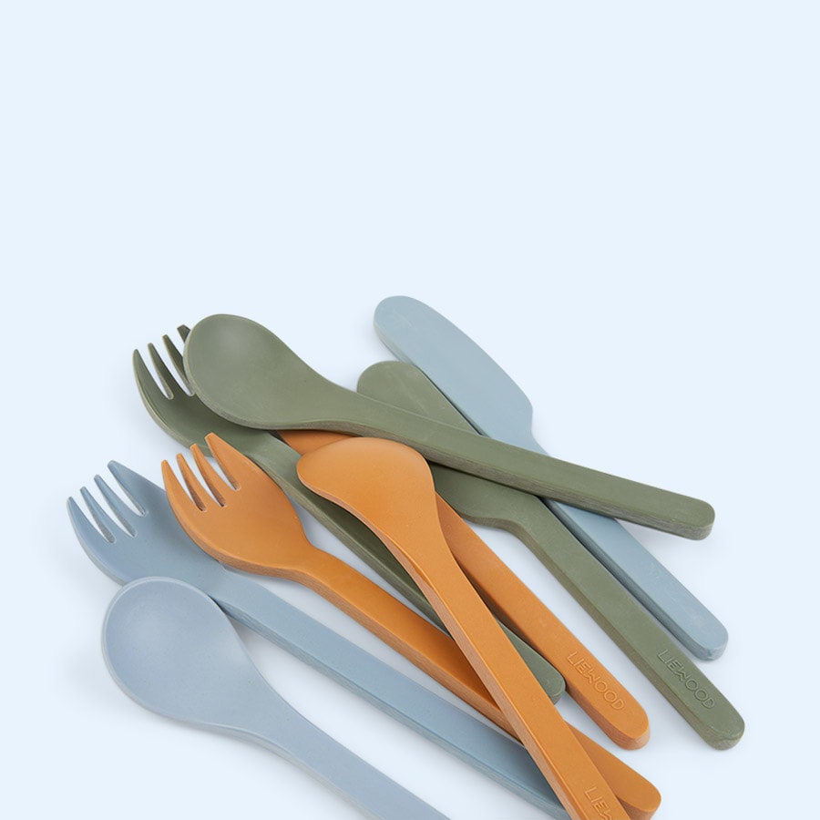 Liewood Frederikke Cutlery Set, Spoons and Cutlery, Blue