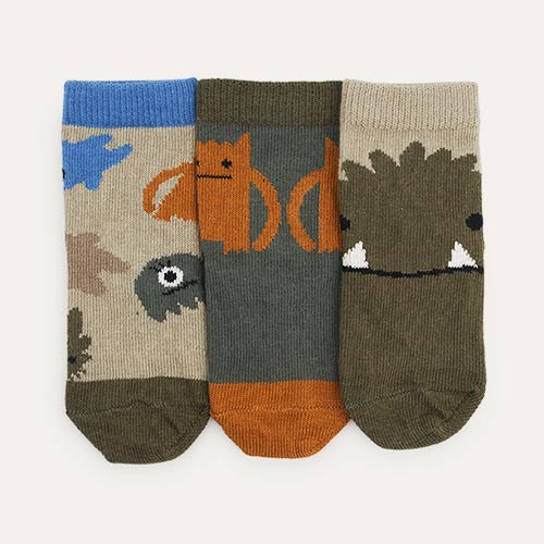 Monsters Blue Mix Liewood 3-Pack Silas Socks