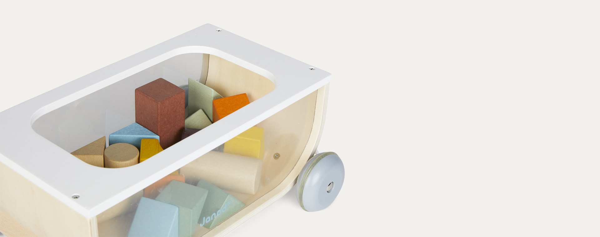 Multi Janod Sweet Cocoon Cart With Blocks