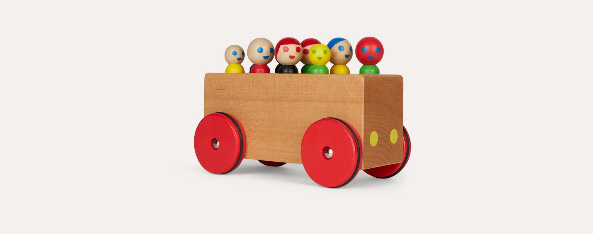 Multi Moulin Roty Wooden Bus With Passengers