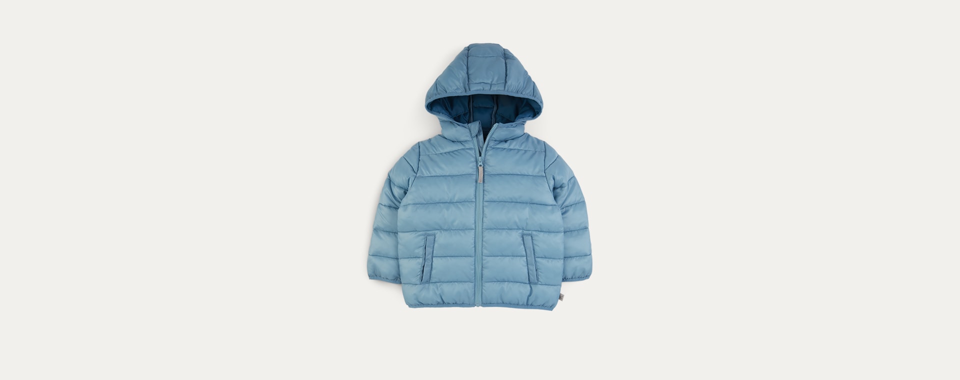 Teal KIDLY Label Recycled Puffer