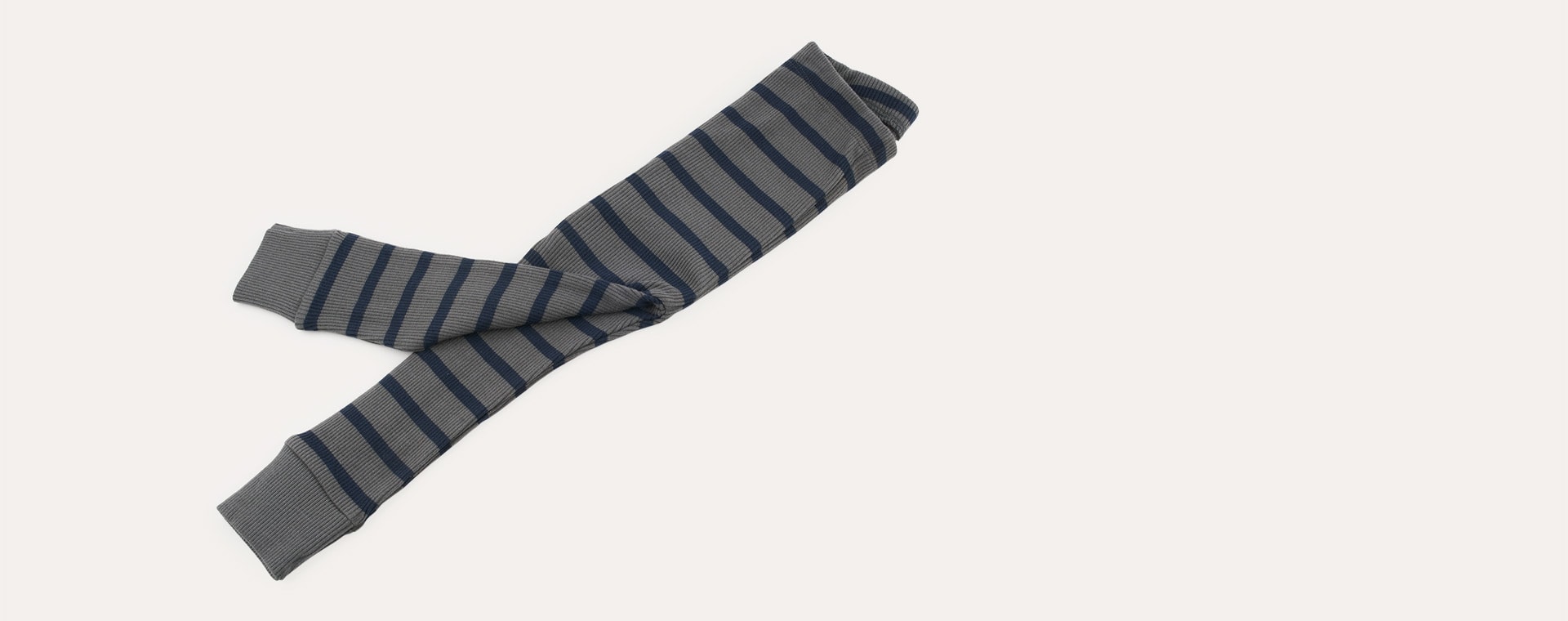 Navy/Grey Stripe KIDLY Label Organic Ribbed Legging