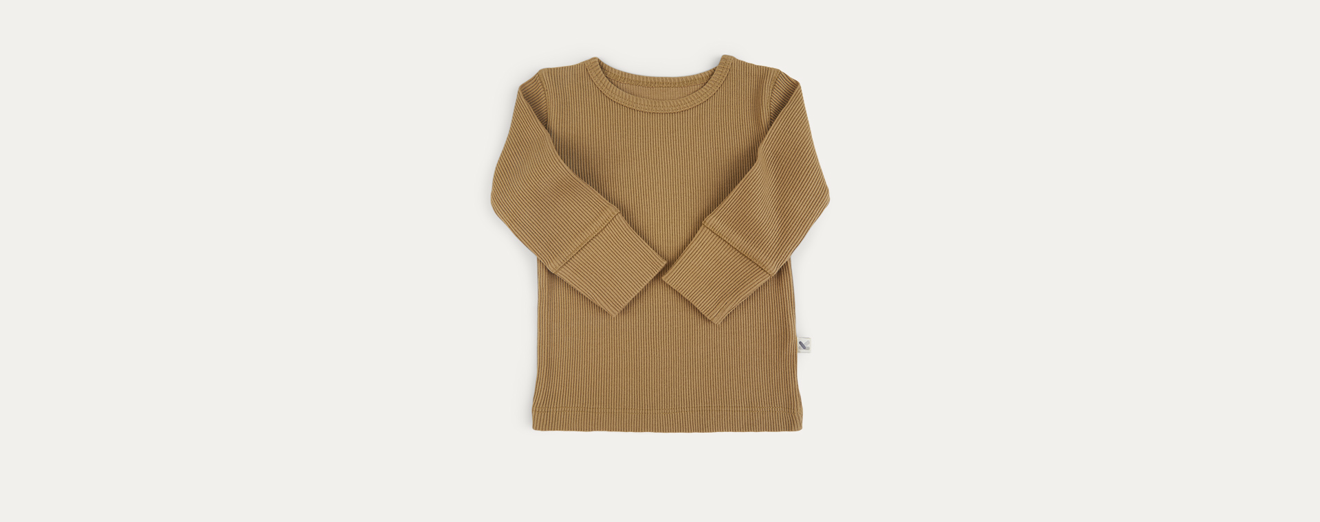 Camel KIDLY Label Organic Ribbed Tee