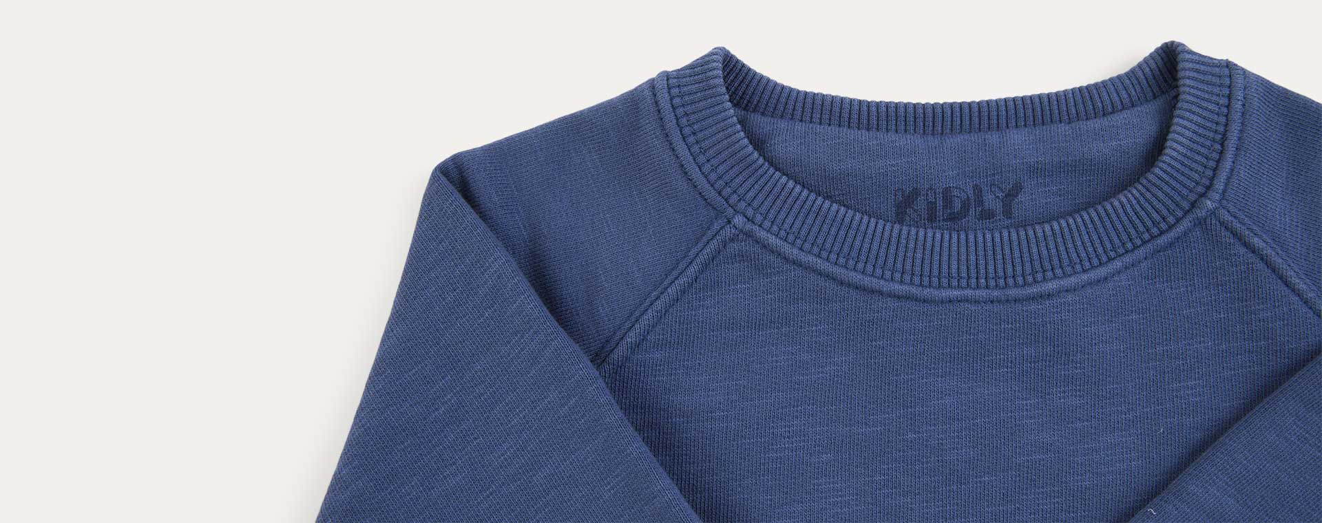 Navy KIDLY Label Organic Easy Sweatshirt