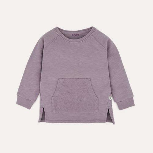 Lavender KIDLY Label Organic Easy Sweatshirt
